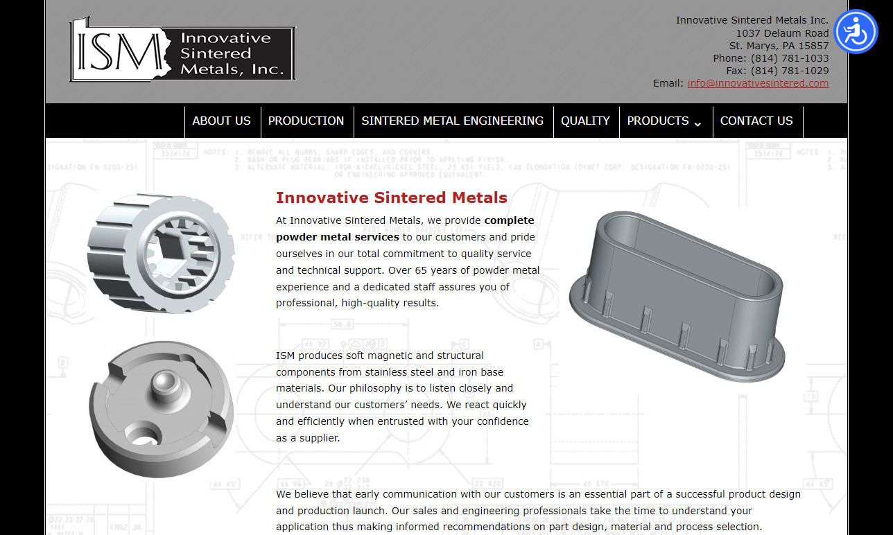 Innovative Sintered Metals, Inc.